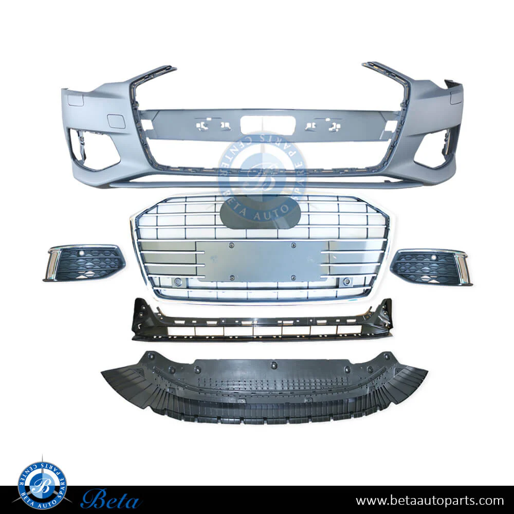 Audi A6 (2019-2024), Front Bumper with PDC, China, 4K0807065A