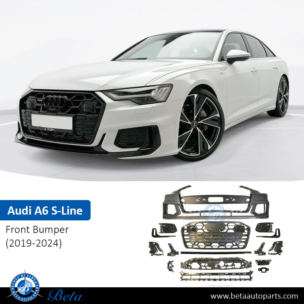Audi A6 S-Line (2019-2024), Front Bumper with PDC and Park Assist, China, 4K0807065 - Image 2
