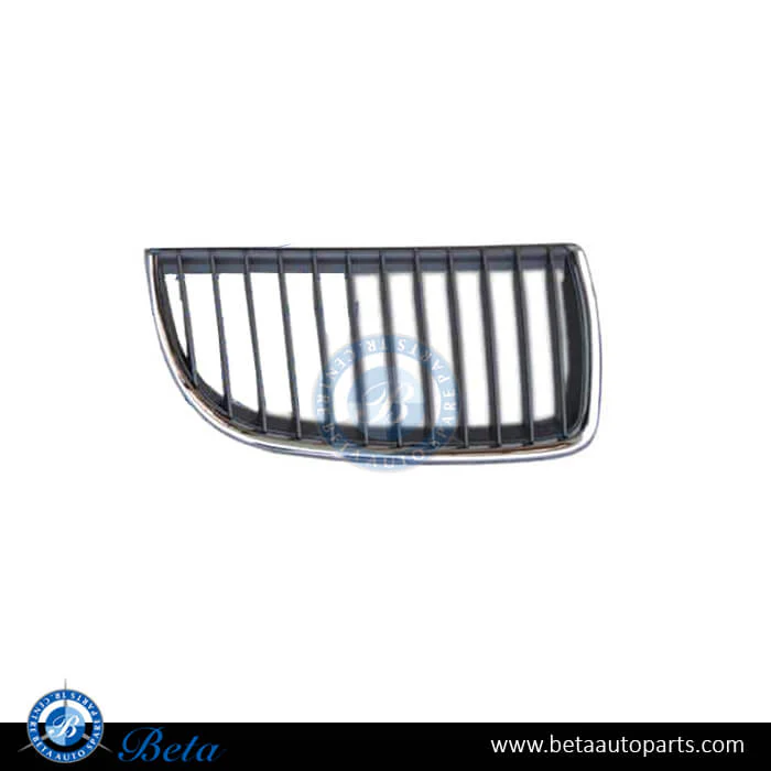 BMW 3 Series E90 (2005-2008), Radiator Grille - Black and Chrome (Right), Taiwan, 51137120008