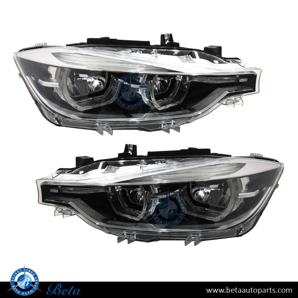 BMW 3 Series F30 (2012-2018), Headlamp Upgrade from Xenon to 2016 LCI LED Look, China, 63117314531 / 63117314532