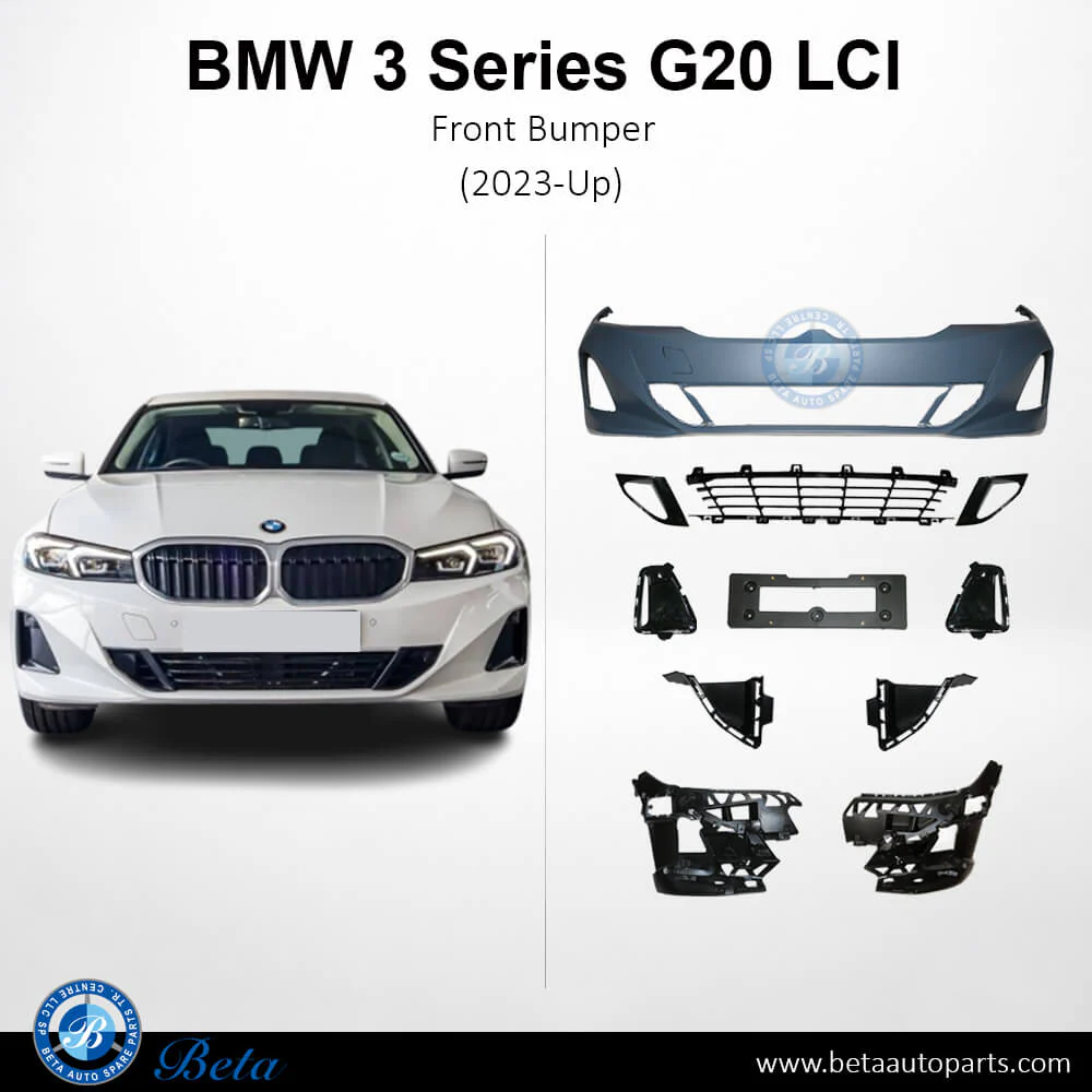 BMW 3 Series G20 LCI (2023-Up), Front Bumper Luxury with PDC / Park Assist, China, 51115A695E6 - Image 2