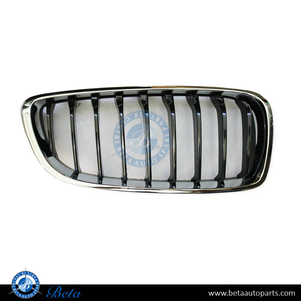 BMW 4 Series F32 / F36 (2014-2020), Radiator Grille Sport Line - Black and Chrome (Right), Taiwan, 51137294818