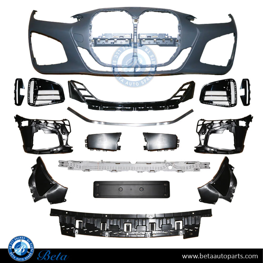BMW 4 Series G22 (2021-Up), Front Bumper M-Tek with PDC and Park Assist, Taiwan, 51119854248