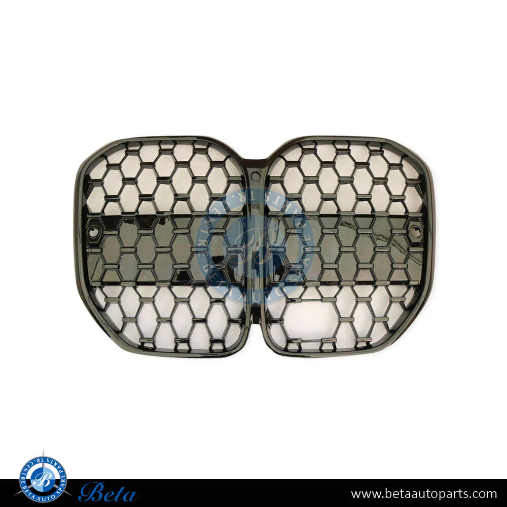 BMW 4 Series G22 (2021-Up), Radiator Grille M-Tek with ACC with Camera Hole (Black), China, 51138079070