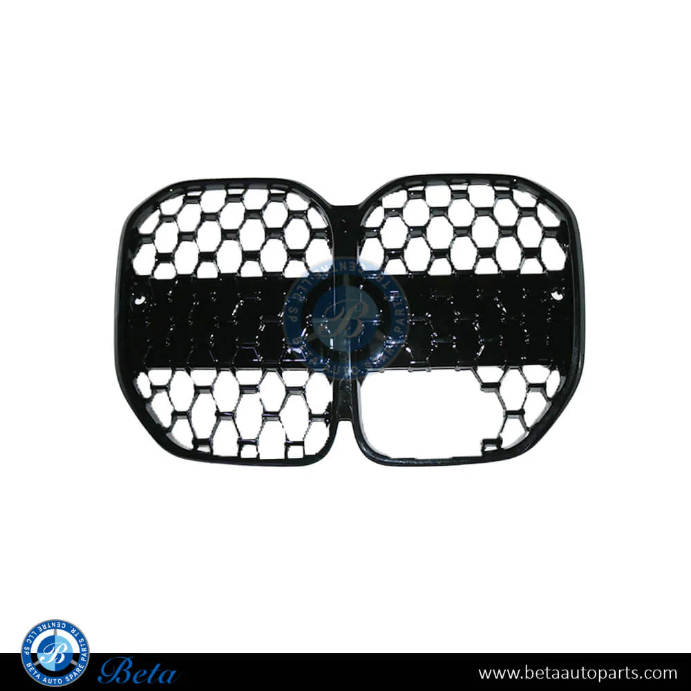 BMW 4 Series G22 (2021-Up), Radiator Grille M-Tek with Big ACC and Camera Hole (Black), China, 51138079071