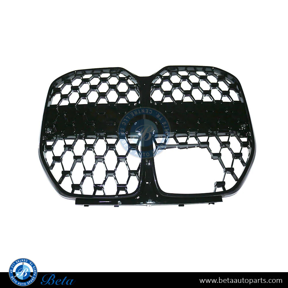 BMW 4 Series G26 (2021-Up), Radiator Grille M-Tek with Big ACC and Camera Hole (Black), China, 51135A55DB9