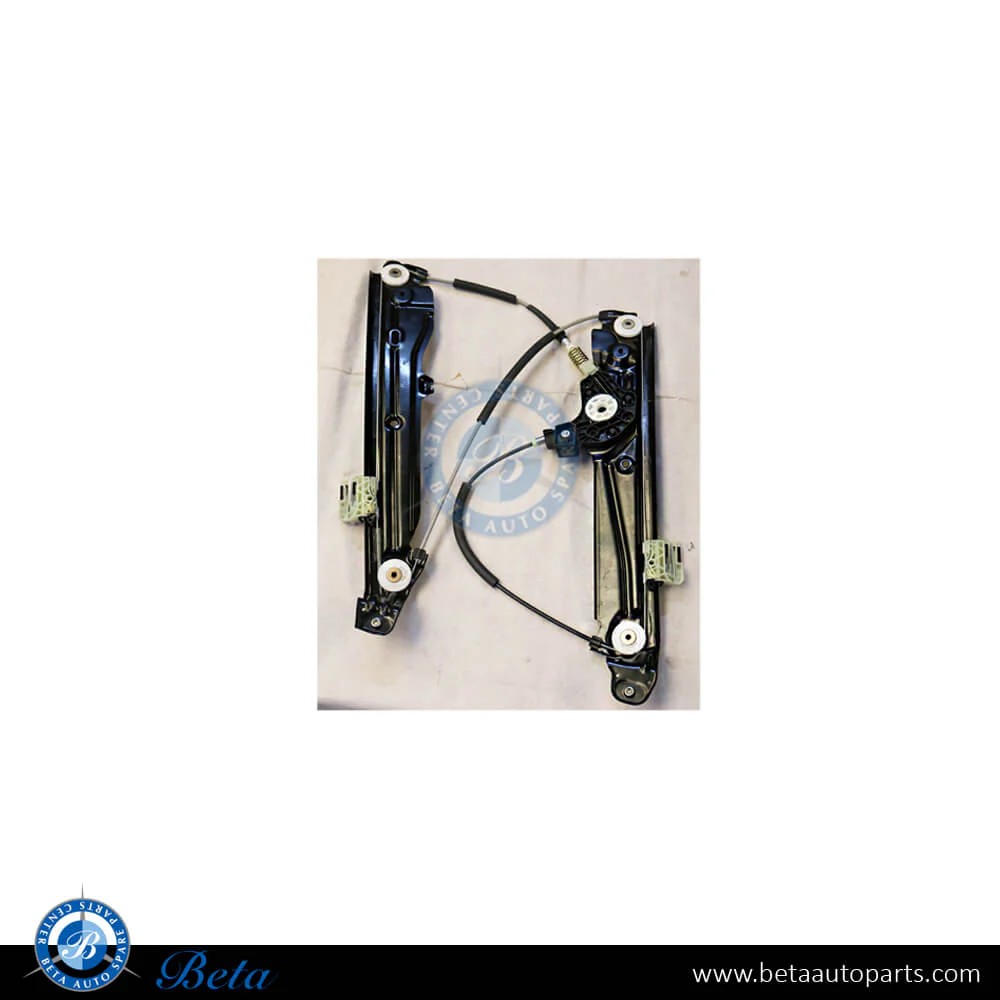 BMW 5 Series F10 (2010-2016), Front Door Regulator without Motor (Right), Taiwan, 51337182132