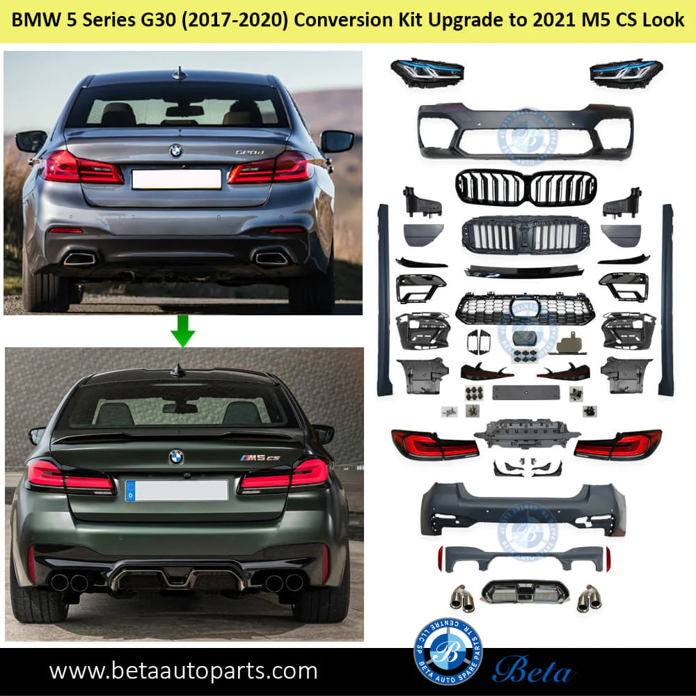 BMW 5 Series G30 (2017-2020), Body Kit Conversion Upgrade to 2021 M5 CS Look, Taiwan - Image 2