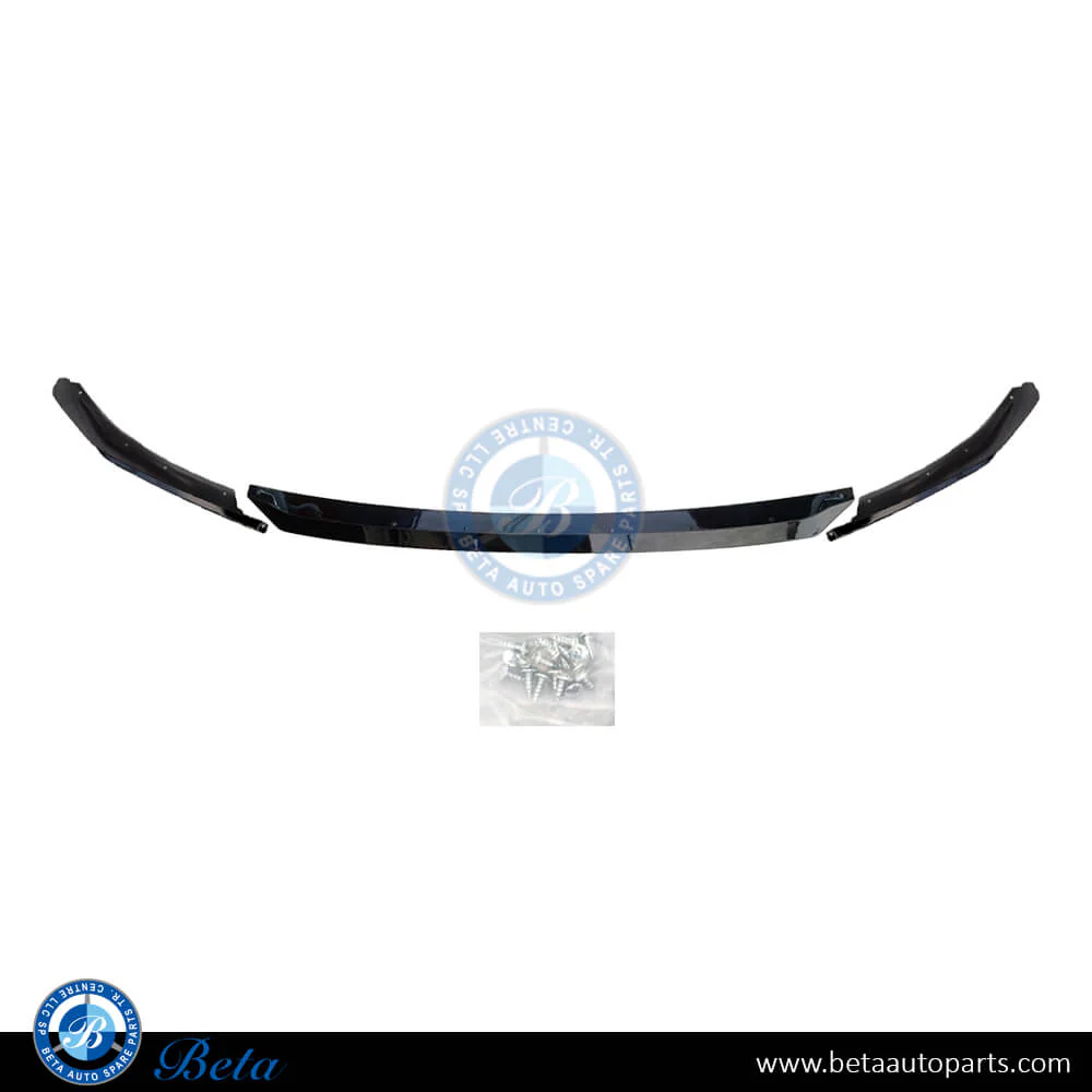 BMW 5 Series G30 (2021-2023), Front Bumper Lower Spoiler CS Look Fit for M5 Front Bumper (Gloss Black), China, 51118086438