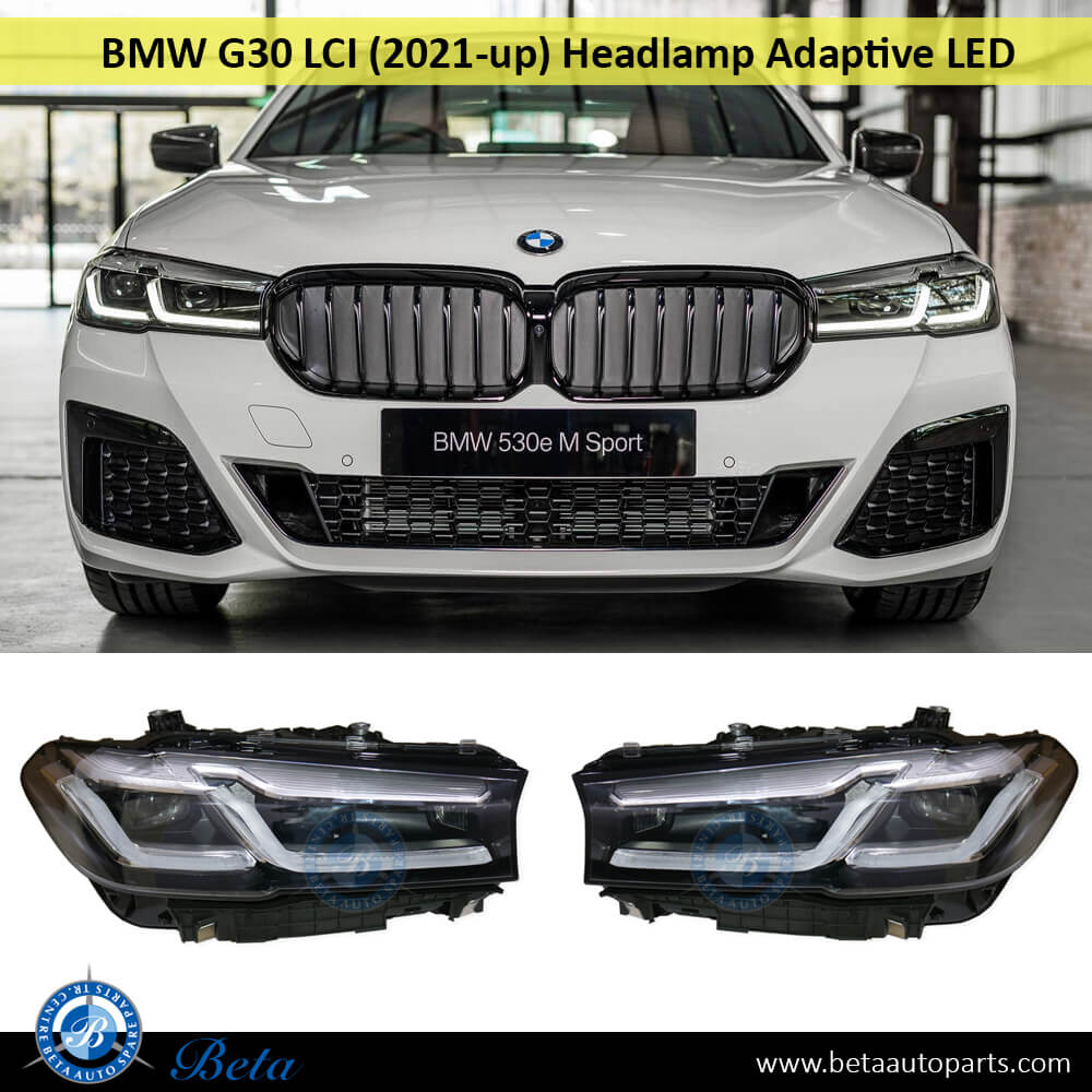 BMW 5 Series G30 LCI (2021-2023), Headlamp Adaptive LED (Left), China, 63119479261 - Image 3