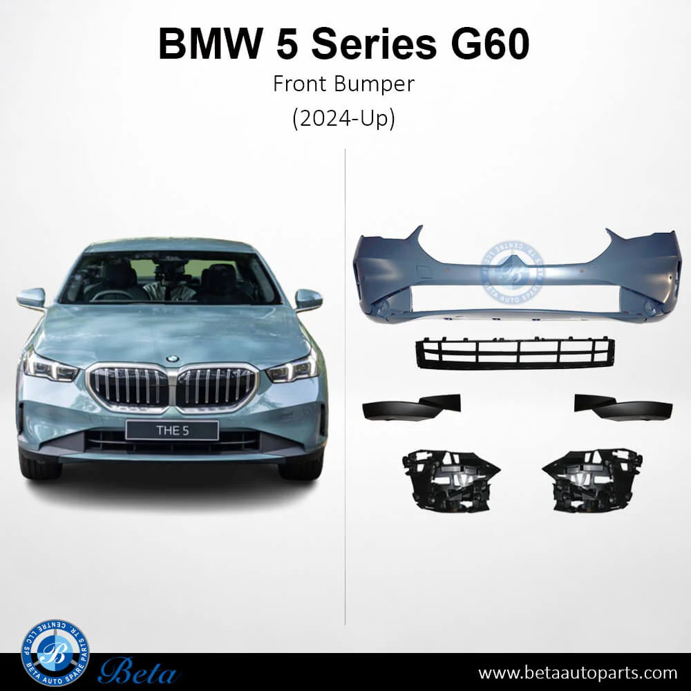 BMW 5 Series G60 (2024-Up), Front Bumper with PDC / Park Assist, China, 51115A6A3B8 - Image 2