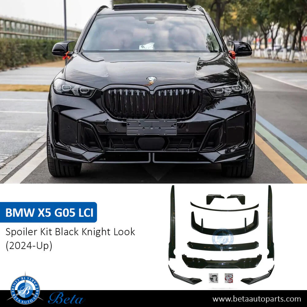 BMW X5 G05 LCI (2024-Up), Spoiler Kit Black Knight Look for M-Tek (Gloss Black), China - Image 2