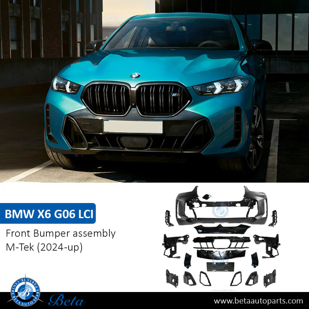 BMW X6 G06 LCI (2024-Up), Front Bumper M-Tek with PDC with Park Assist, China - Image 2
