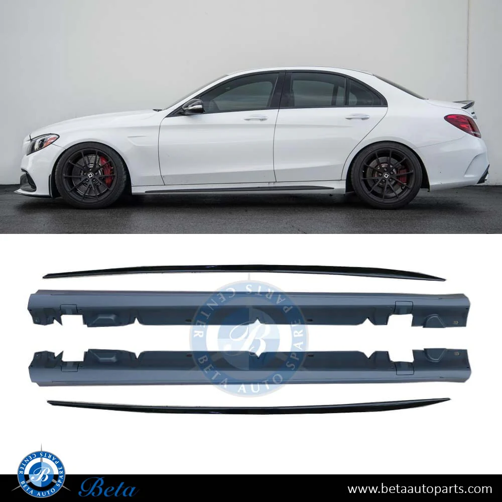 Mercedes C-Class W205 (2015-2021), Side Skirts AMG C63, Taiwan, 2056981554 / 2056981654