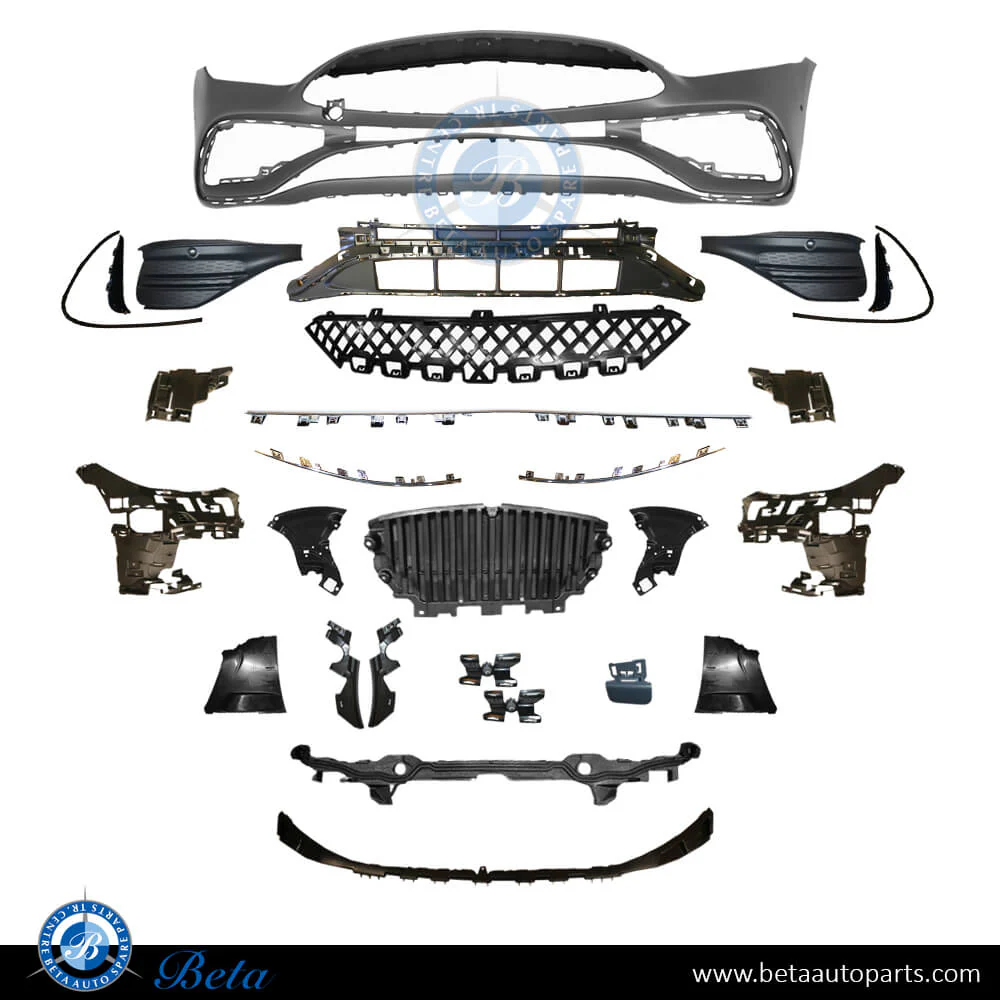 Mercedes C-Class W206 (2022-Up), Front Bumper Normal AMG with Park Assist (Silver), Taiwan, 2068859201