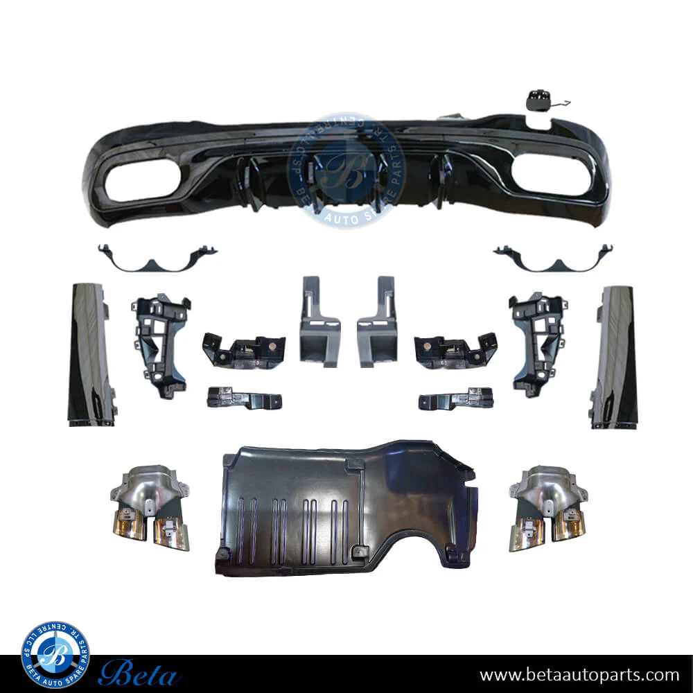 Mercedes C-Class W206 (2022-Up), Rear Diffuser AMG C43 Look with Exhaust Tips Tips, China, 2068854703