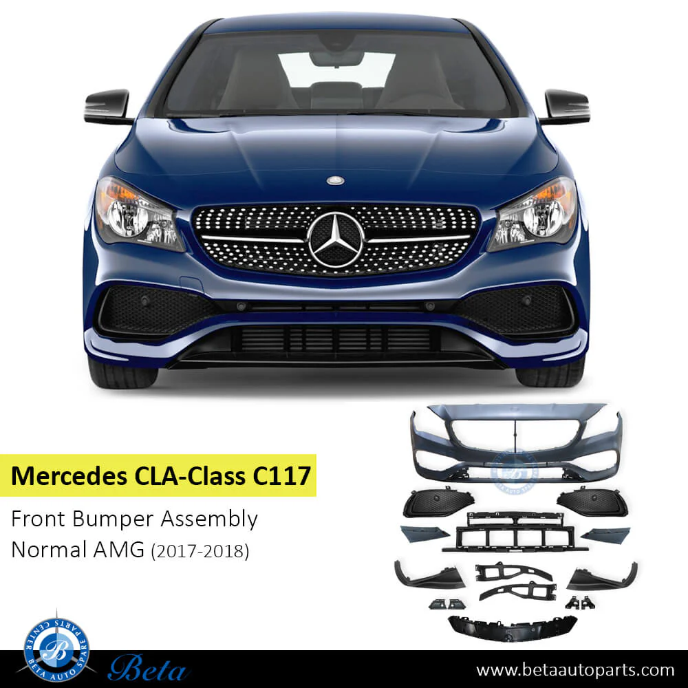 Mercedes CLA-Class C117 (2017-2018), Front Bumper Normal AMG with PDC, China, 1178802301 - Image 2