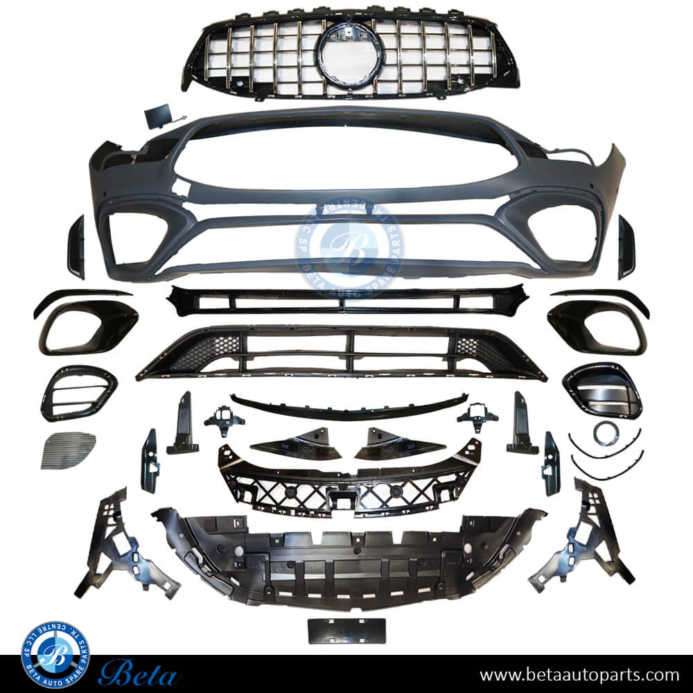 Mercedes CLA-Class C118 (2019-Up), Front Bumper AMG CLA45 with Park Assist with Radiator Grille, China , 1188857901