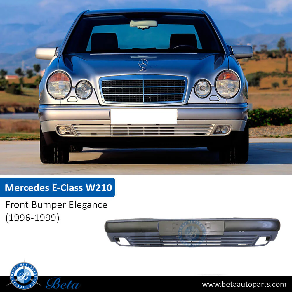 Mercedes E-Class W210 (1996-1999), Front Bumper Elegance, 2108805870 - Image 2