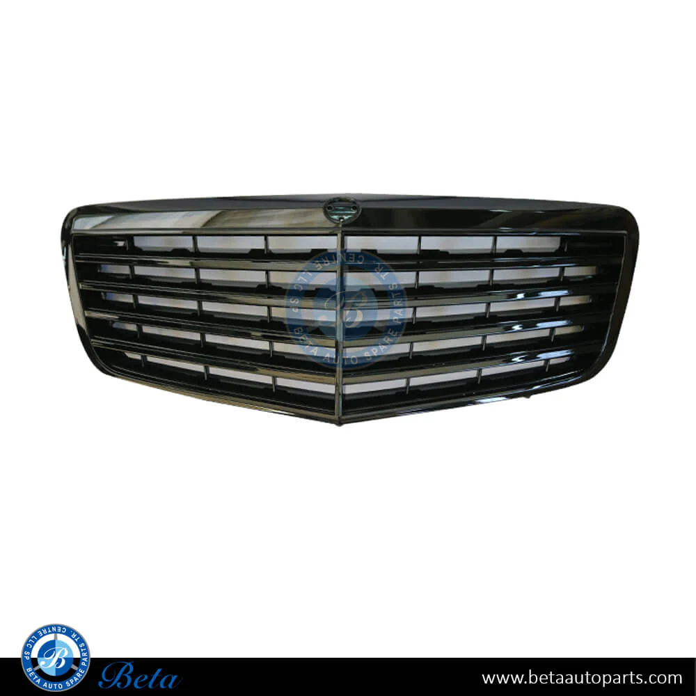 Mercedes E-Class W211 (2006-2009), Radiator Grille (All Black), China, 2118801783