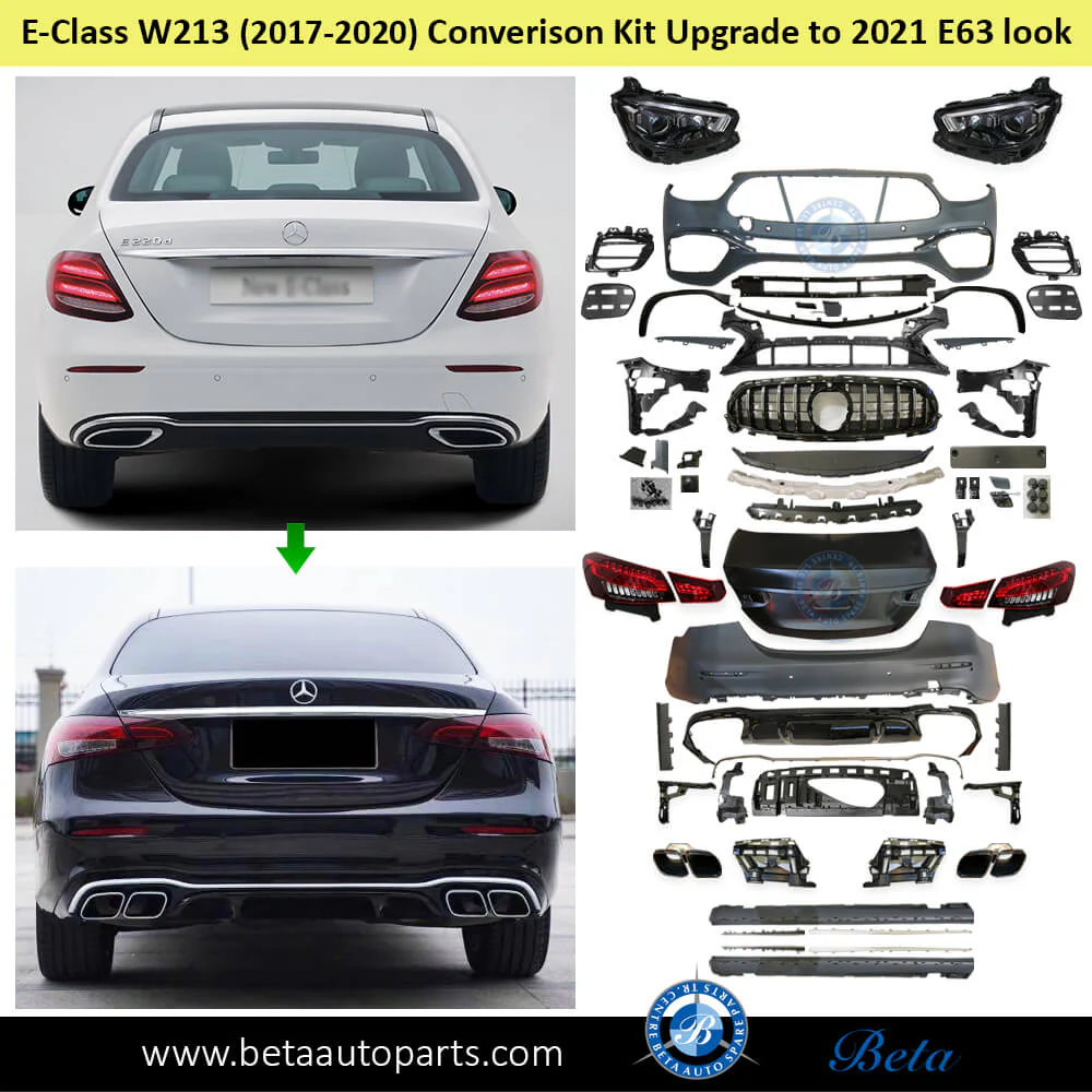 Mercedes E-Class W213 (2017-2020), Body Kit Conversion Upgrade to 2021 AMG E63 Look, Taiwan - Image 2