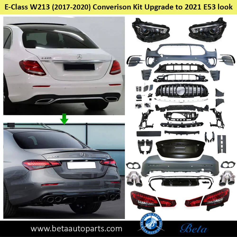 Mercedes E-Class W213 (2017-2020), Body Kit Conversion Upgrade to 2021 AMG E53 Look, Taiwan - Image 2