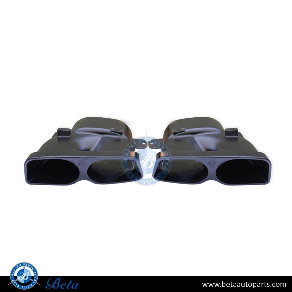 Mercedes C-Class / E-Class W205 / W213 (2017-2021), Exhaust Tips BBS Look (Black), China, 2134903100 / 2134903200 / 0004903000 / 0004903100