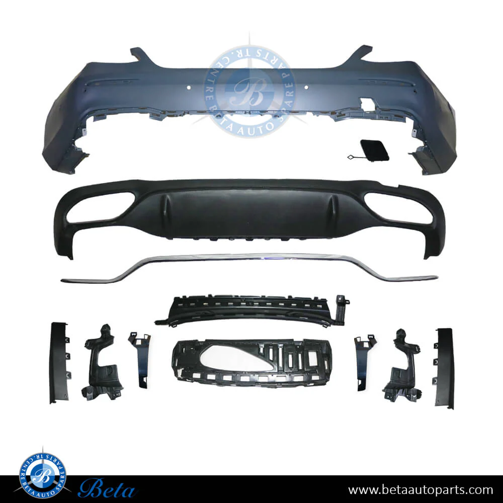 Mercedes E-Class W213 (2017-2020), Rear Bumper Normal AMG with PDC (Chrome), China