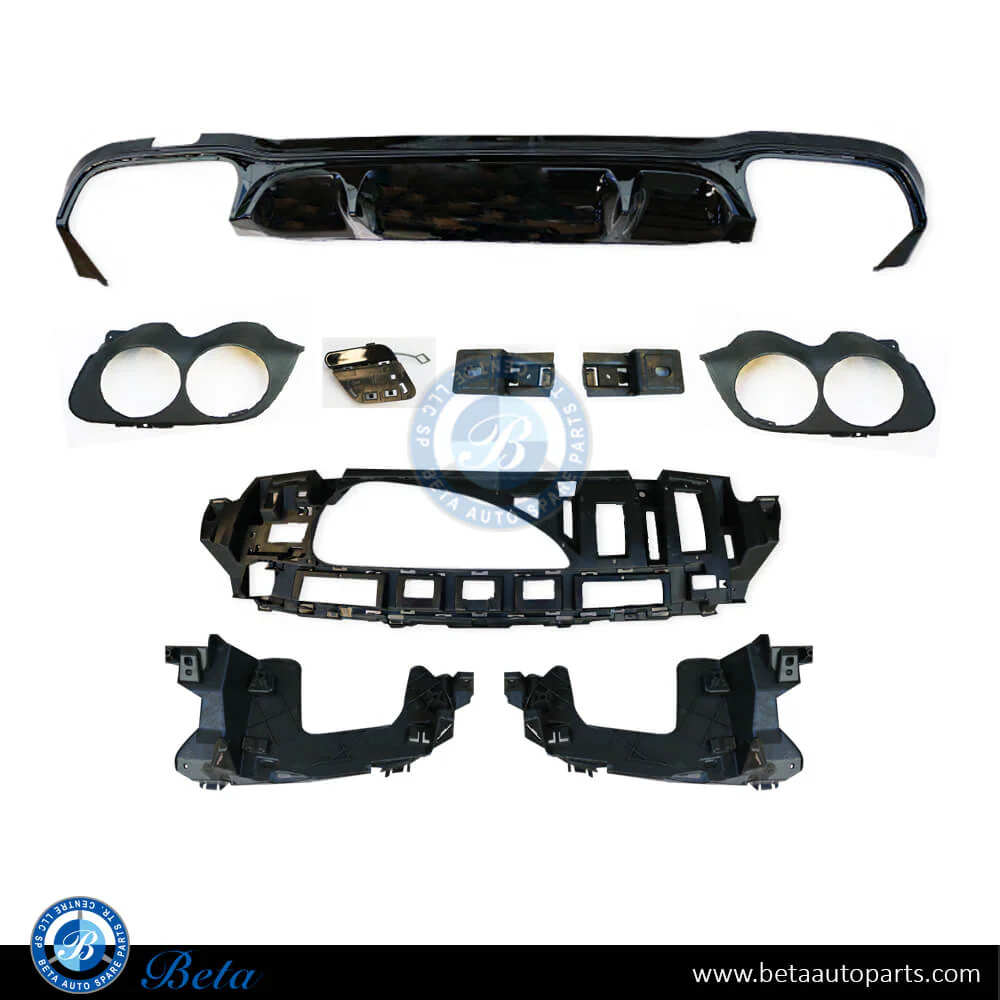 Mercedes E-Class W213 (2021-2023), Rear Diffuser AMG E53 for Normal AMG (Black), China, 2138855205