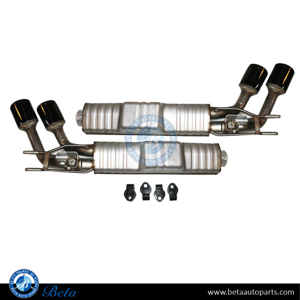 Mercedes G-Class W463 (2018-Up), Exhaust System Complete AMG G63 for G500 (Black), China, 4634904700 / 4634904800