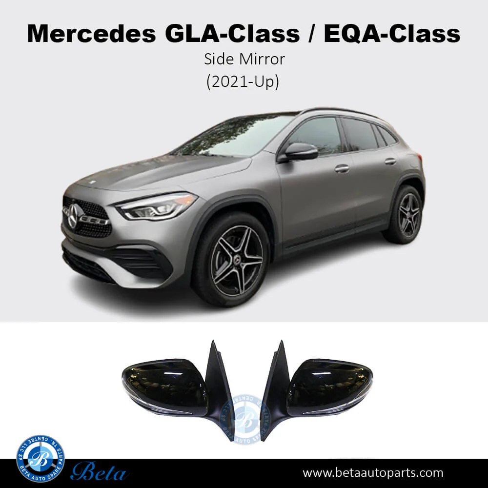 Mercedes GLA-Class / EQA-Class H247 / H243 (2021-Up), Side Mirror with GPS, Folding, Blind Spot and Camera (Right), China, 2478100006 - Image 3
