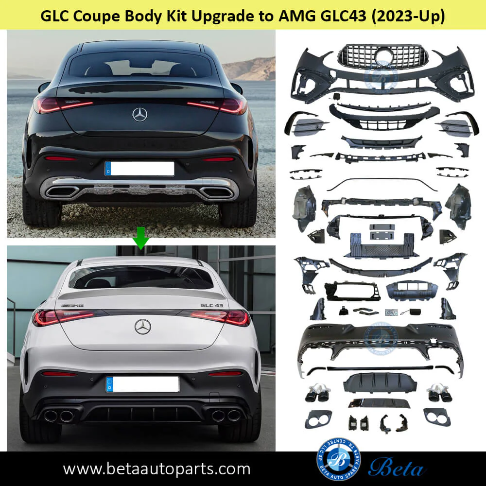 Mercedes GLC-Class Coupe C254 (2023-Up), Body Kit Upgrade to AMG GLC43 with Radiator Grille, China - Image 3