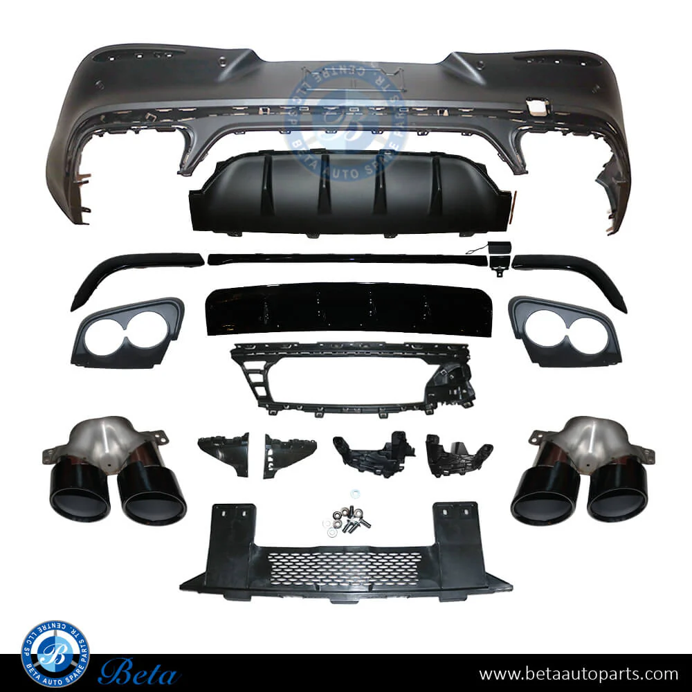 Mercedes GLC-Class Coupe C254 (2023-Up), Rear Diffuser AMG GLC43 (Black), China, 2548852404