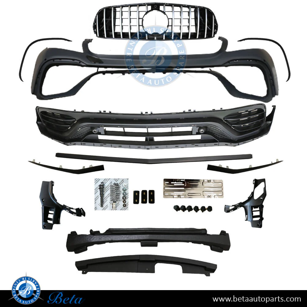 Mercedes GLC-Class W253 / C253 (2016-2019), Front Bumper AMG GLC63 Look with Radiator Grille GT Look, China