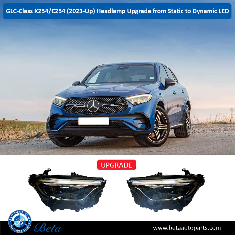 Mercedes GLC-Class X254 / C254 (2023-Up) Headlamp Upgrade from Static to Dynamic LED, China, 2549063901 / 2549064001 - Image 3