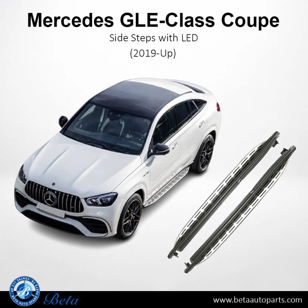 Mercedes GLE-Class C167 (2019-Up), Side Steps with LED, China, 1676986100 / 1676986200 - Image 2