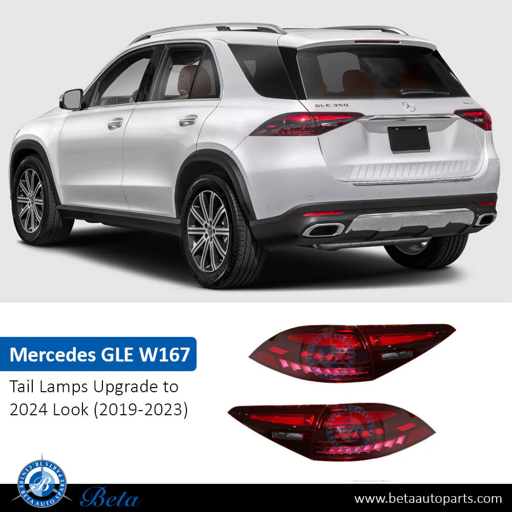 Mercedes GLE-Class W167 (2019-2023), Tail Lamps Upgrade to 2024 Look, China, 1679061007 / 1679060707 / 1679060107 / 1679060707 - Image 2