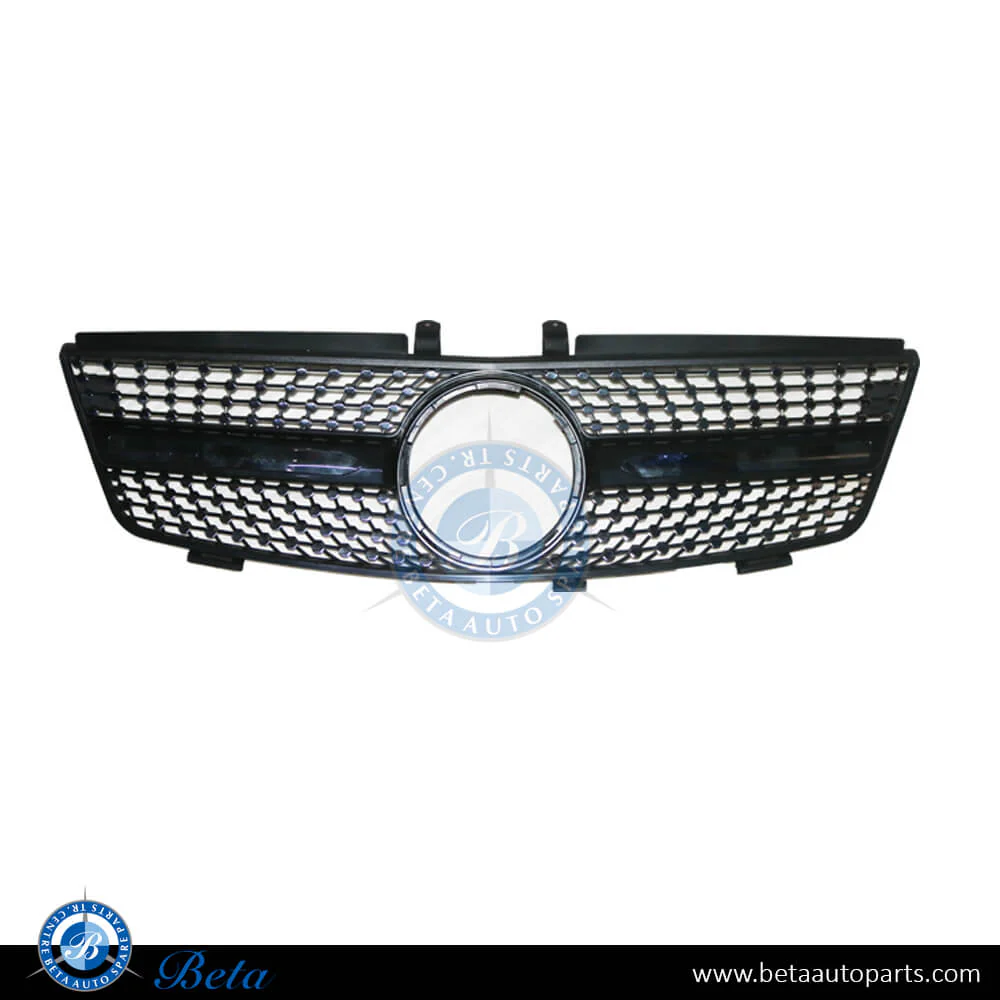 Mercedes ML-Class W164 (2005-2008), Radiator Grille Diamond Look (Black and Chrome), China, 1648851A60