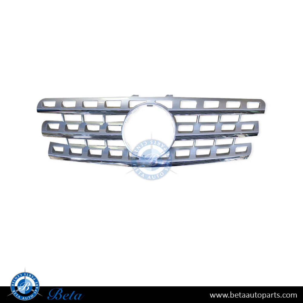 Mercedes ML-Class W164 (2009-2011), Radiator Grille (Silver), China, 1648801985