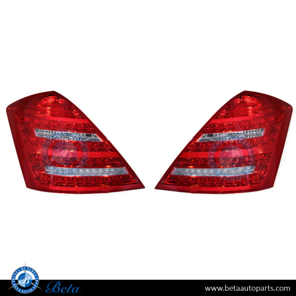 Mercedes S-Class W221 (2006-2009), Tail Lamps Upgrade to 2010 Look, China, 2218200166 / 2218200266
