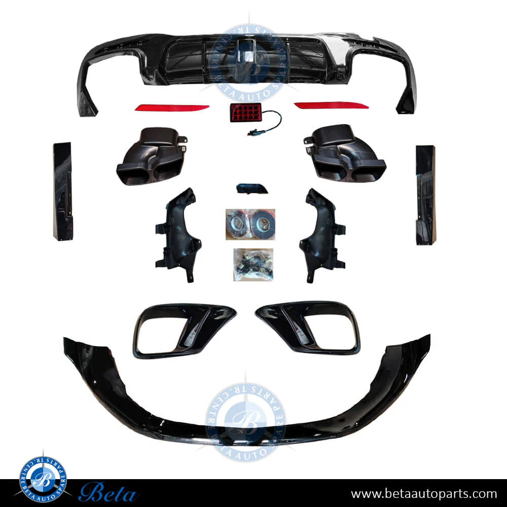 Mercedes S-Class W222 (2018-2020), Spoiler Kit BBS Look for AMG S63 (Gloss Black), China