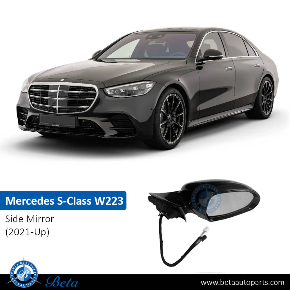 Mercedes S-Class W223 (2021-Up), Side Mirror with GPS with Blind Spot (Right), China, 2238103803 - Image 3