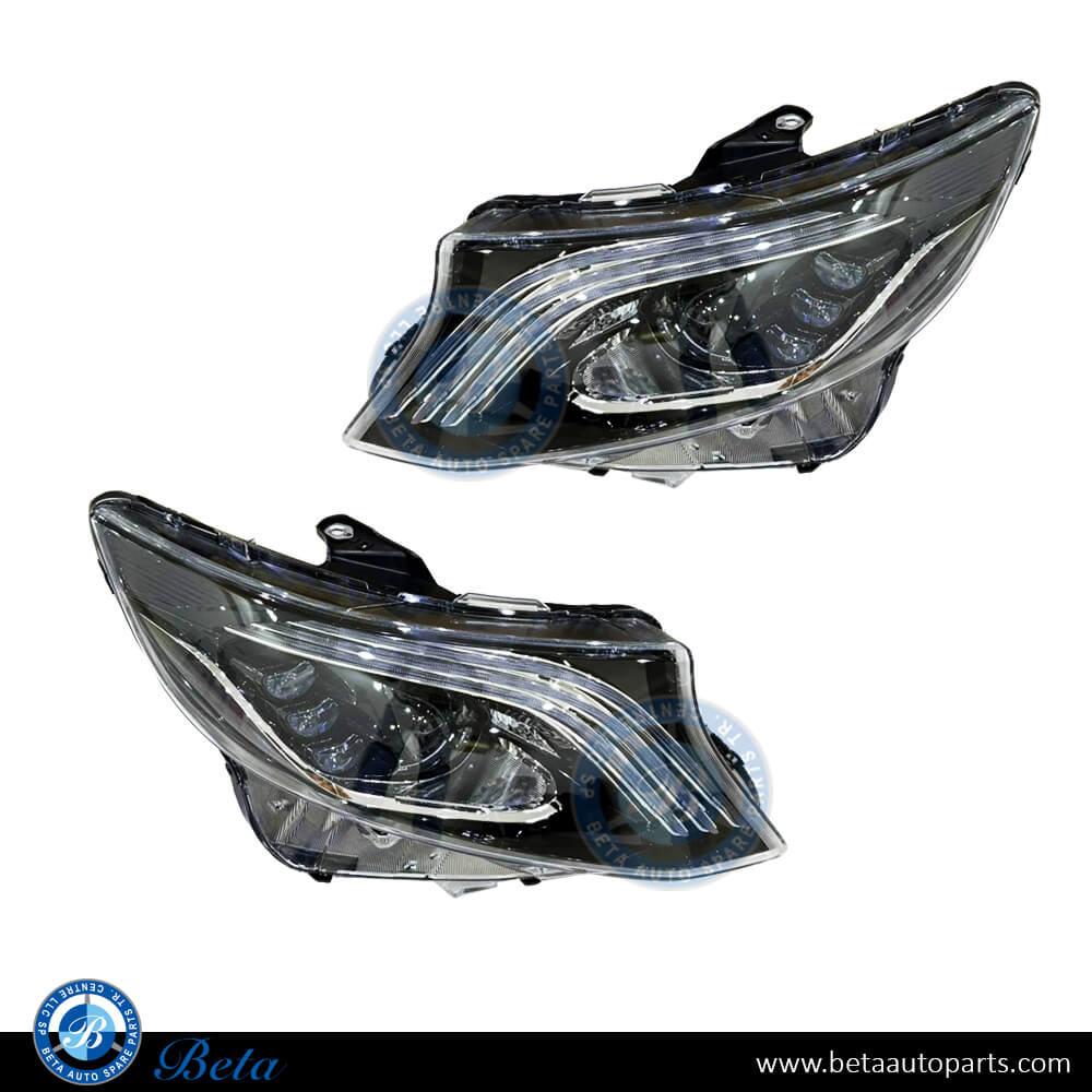 Mercedes Vito W447 (2015-Up), Headlamps Upgrade From Halogen To W222 Headlamp Look, China, 4478200061 / 4478200161