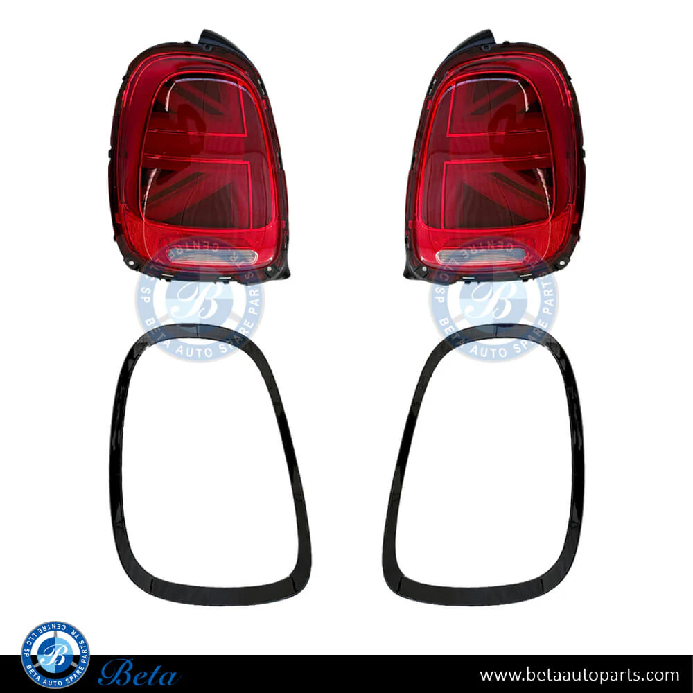 Mini Hatch F55 / F56  (2014-2017), Tail Lamp Upgrade to Union Jack Look (All Red), China, 63217297433 / 63217297434