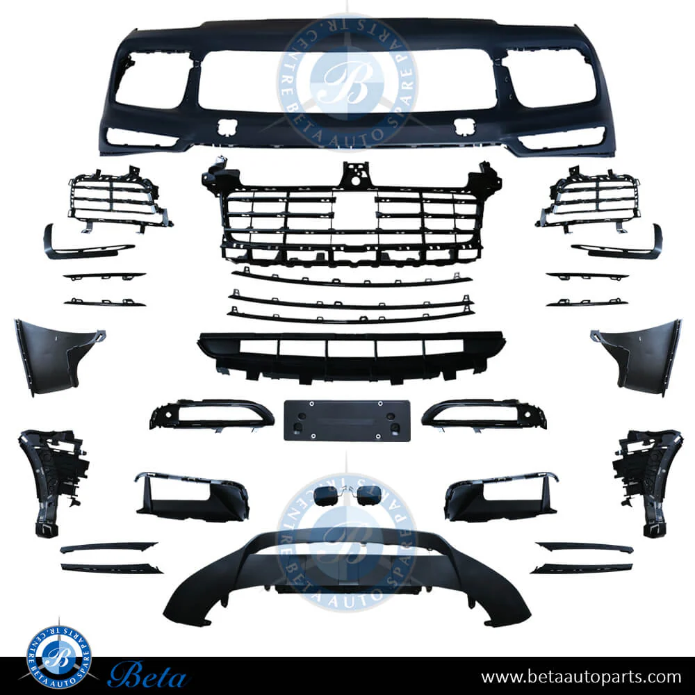 Porsche Cayenne (2018-2022), Front Bumper with Park Assist (Standard), China, 9Y0807217C