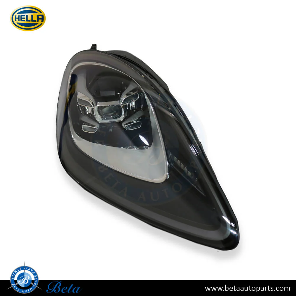 Porsche Cayenne (2018-Up), Headlamp LED (Right), Hella, 9Y0941034T / 9Y0941044T