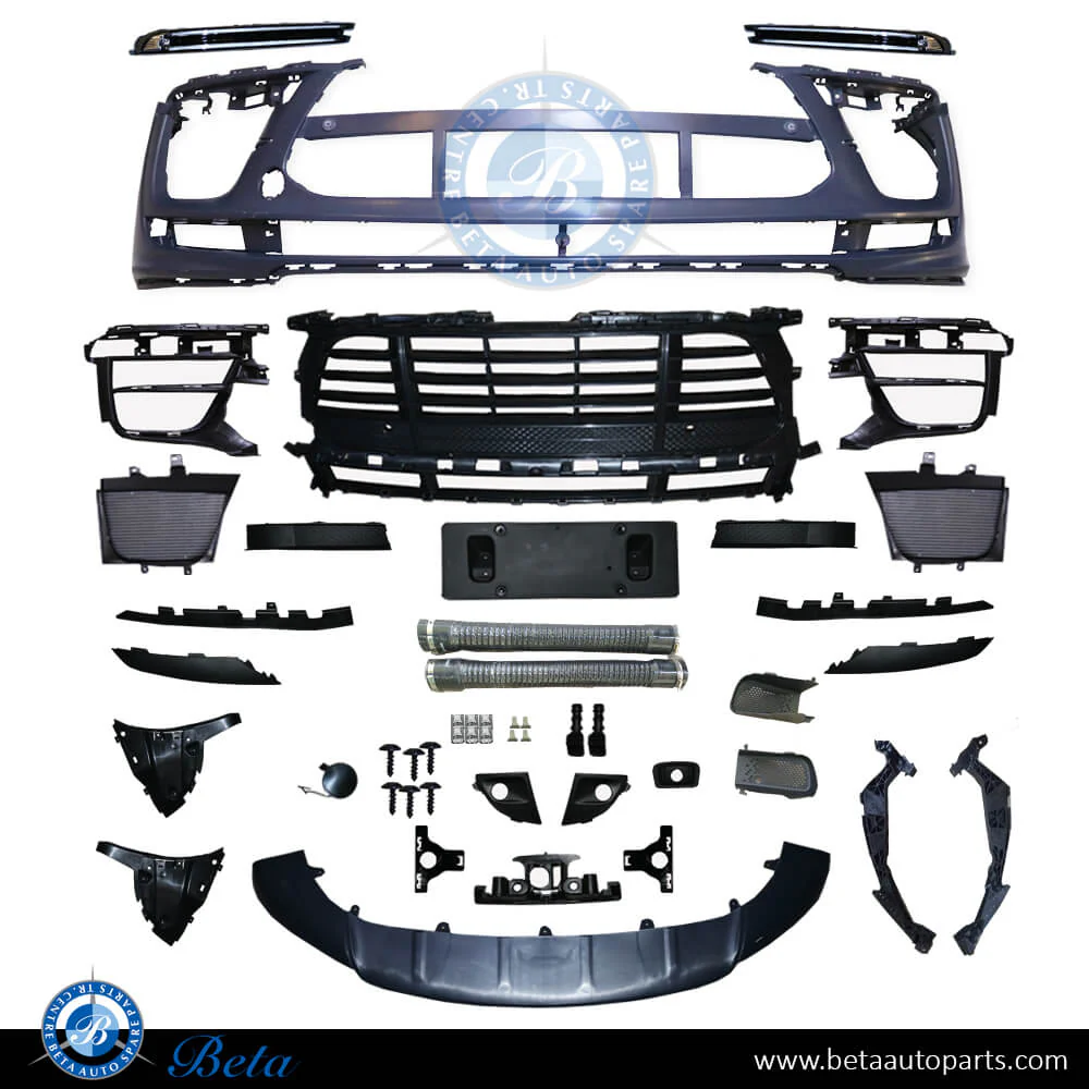Porsche Macan Turbo (2019-Up), Front Bumper, China, 95B807221M / 95B807221L