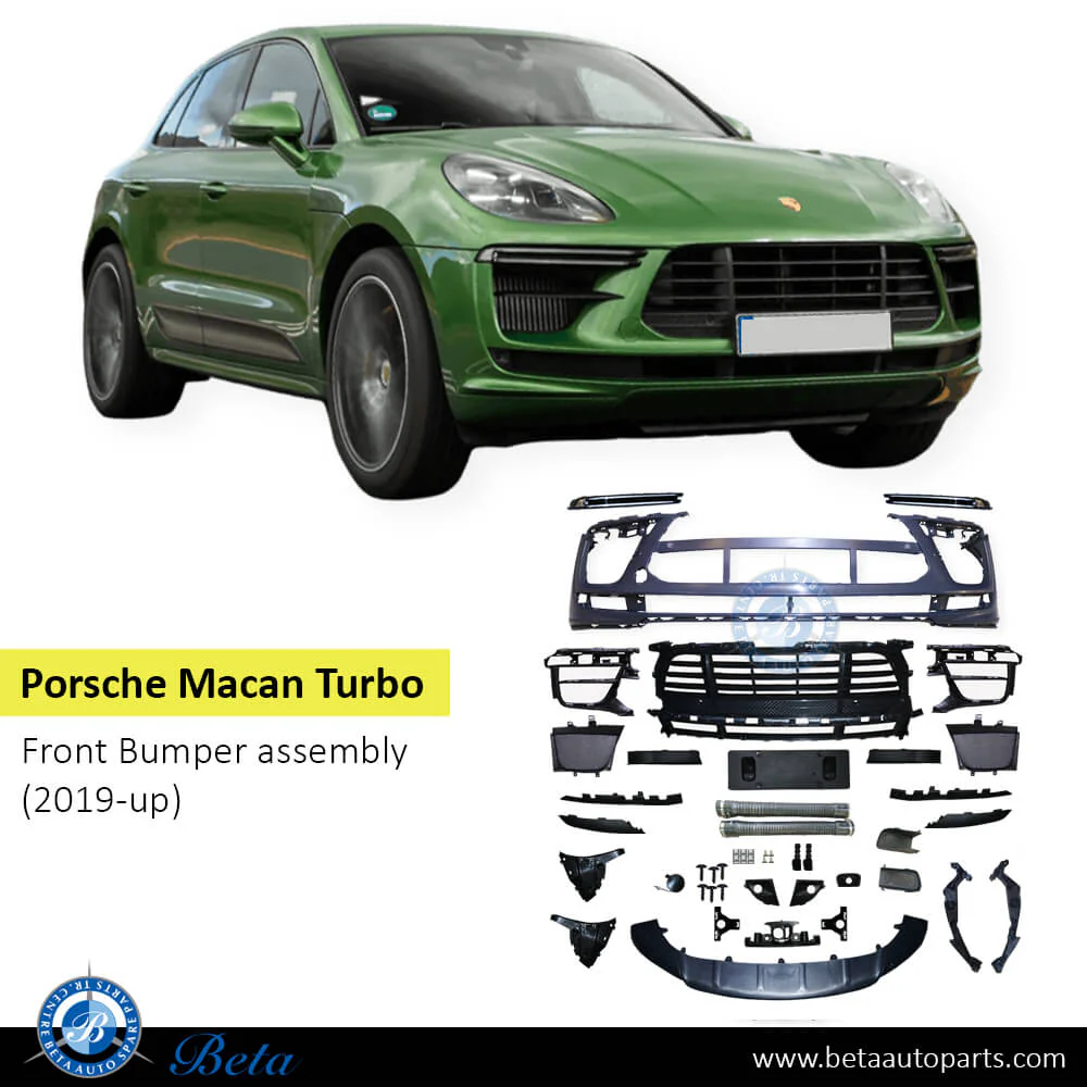 Porsche Macan Turbo (2019-Up), Front Bumper, China, 95B807221M / 95B807221L - Image 2