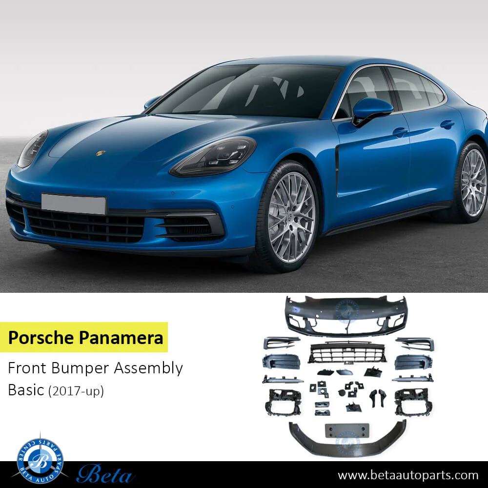 Porsche Panamera (2017-2020), Front Bumper (Basic), China, 971898010A - Image 2
