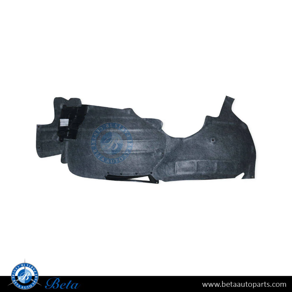 Porsche Panamera (2017-2023), Front Wheel Fender Liner Rear Half Flannel (Right), China, 971810908